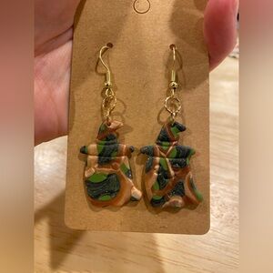 Supercute Clay Halloween Ghost Earrings